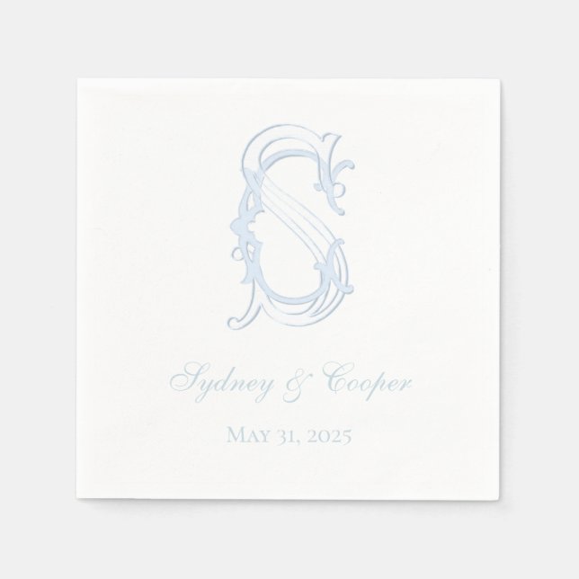 Serviette En Papier Élégant Cocktail serviettes (Devant)