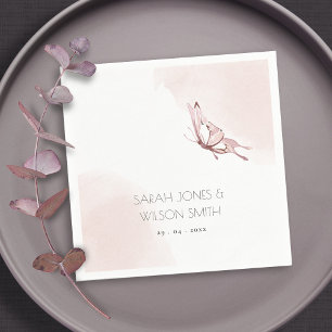 SERVIETTE EN PAPIER ELÉGANT CUIT COULEUR D'EAU BLANC BETTERFOR MARIAGE