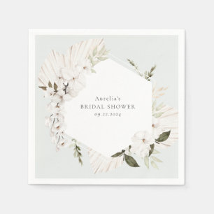 Serviette En Papier Élégant floral bohème