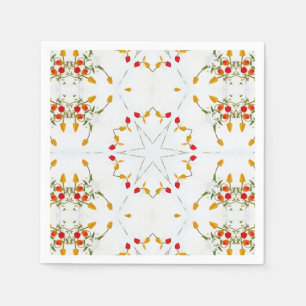 Serviette En Papier Élégant floral Vintage