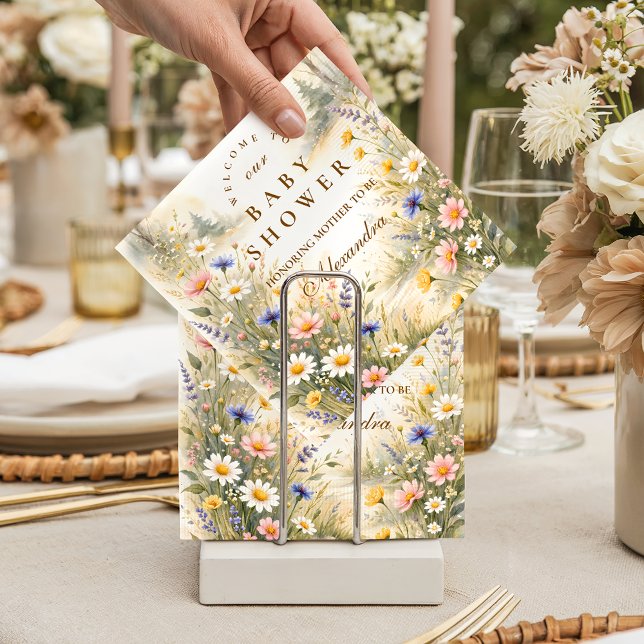 Serviette En Papier Elegant Garden Meadow Baby Shower (Créateur téléchargé)