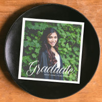 Élégant Graduate Photo 2025 Graduation Party