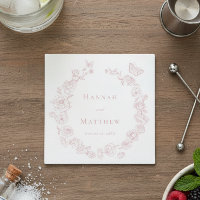 Élégant mariage à motif de chinoiserie rose avec o