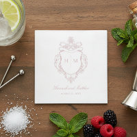 Élégant mariage à motif de chinoiserie rose avec o