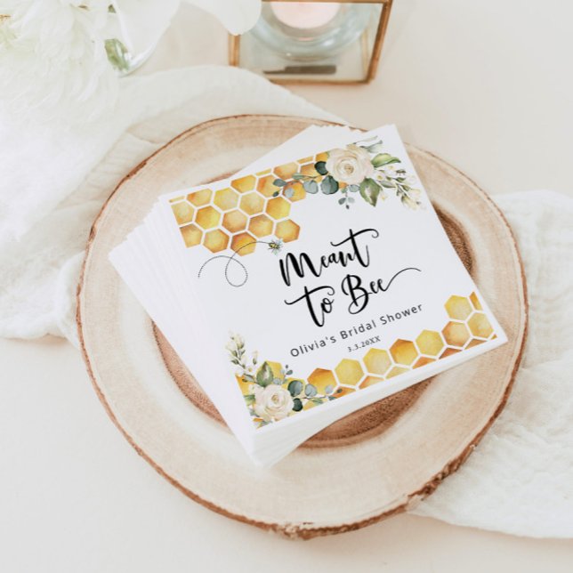 Serviette En Papier Elégant mariage abeille douche nuptiale (Créateur téléchargé)