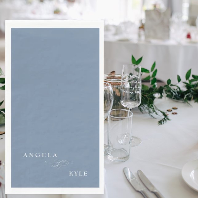 Serviette En Papier Élégant Mariage de périphérique personnalisé (Créateur téléchargé)