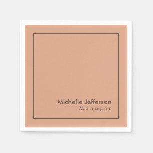 Serviette En Papier Élégant minimaliste professionnel