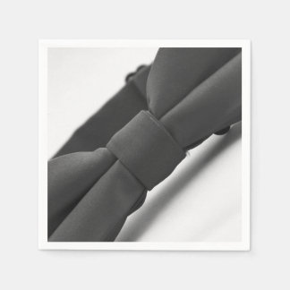 Serviette En Papier Élégant noir Bow Cravate papier Napkin
