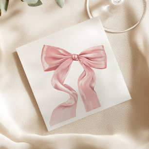 Serviette En Papier Élégant papier coquette à mâchoire rose