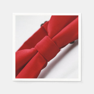 Serviette En Papier Élégant papier Cravate Bow rouge Napkin
