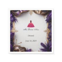 Elégant Purple et Gold Quinceañera Party