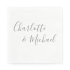 Élégant script de signature gris moderne