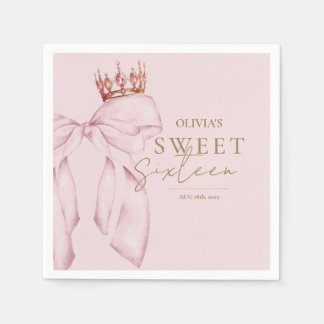 Serviette En Papier Elegant Sweet Sixteen Birthday