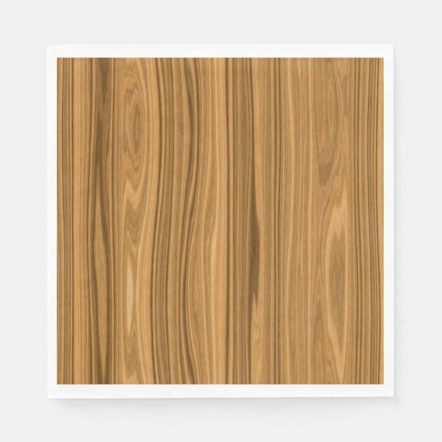 Serviette En Papier Elegant Wood Grain (Devant)