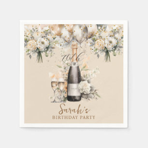 Serviette En Papier Élégante 70e fête d'anniversaire surprise