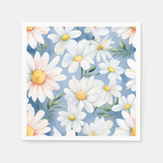 Serviette En Papier Elégante aquarelle marguerite