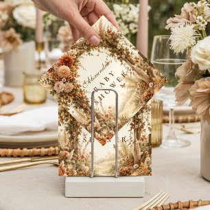 Serviette En Papier Élégante Baby Shower Bohème d'Automne