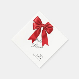 Serviette En Papier Élégante Coquette rose Baby shower de la corneille
