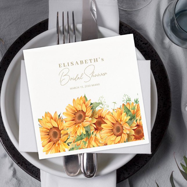 Serviette En Papier Elégante douche de nage fleurie (Créateur téléchargé)