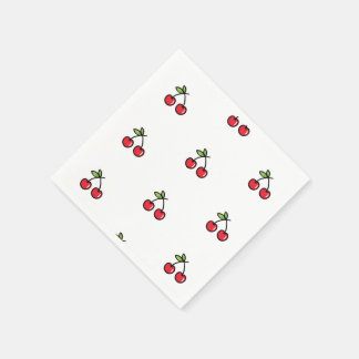 Serviette En Papier 🍒 Élégante et charmante Serviettes de cerise 🍒