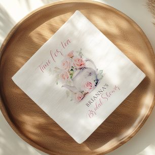 Serviette En Papier Elégante Fête des mariées de Tea Party Roses Roses