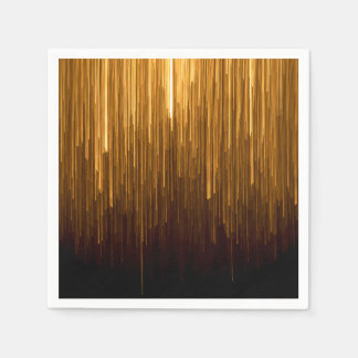 Serviette en papier élégante Gold Starburst