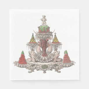 Serviette En Papier Élégante langouste Vintage / Écloserie