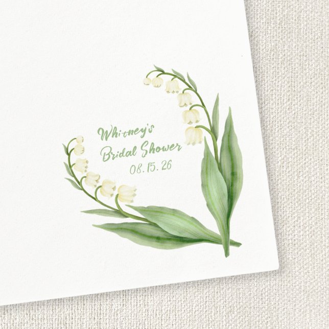 Serviette En Papier Elégante Lily de la Vallée Fête des mariées person (Créateur téléchargé)