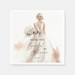 Serviette En Papier Élégante mariée classique pour devenir Fête des ma