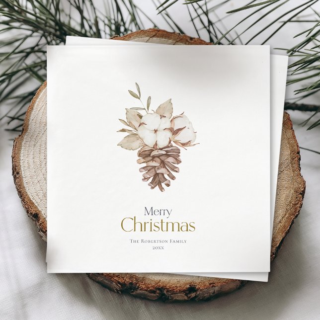 Serviette En Papier Élégantes serviettes décoratives à thème hivernal (Créateur téléchargé)