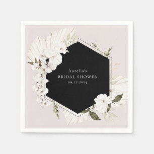 Serviette En Papier Élégantes serviettes florales bohème