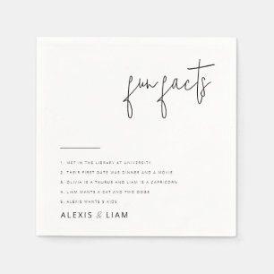 Serviette En Papier Élégantes serviettes Mariage noir et blanc