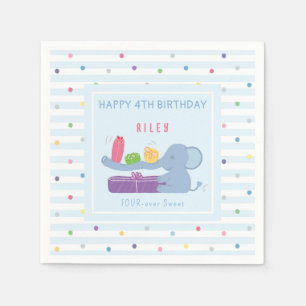 Serviette En Papier Élémentaire Éléphant à Long Nez & Cadeaux Papier S