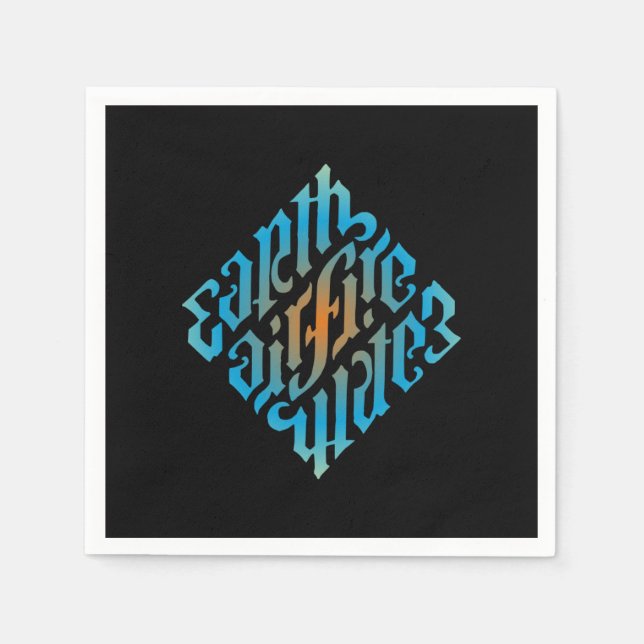 Serviette En Papier Éléments d'éclairage (Devant)