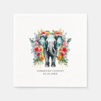 Eléphant floral coloré