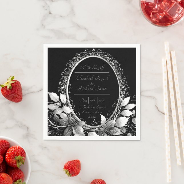 Serviette En Papier Élever votre mariage avec une touche de luxe (En situation)
