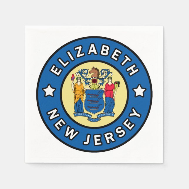 Serviette En Papier Elizabeth New Jersey (Devant)