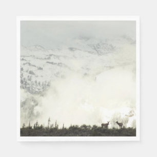 Serviette En Papier Elk at Grand Teton National Park Photographie