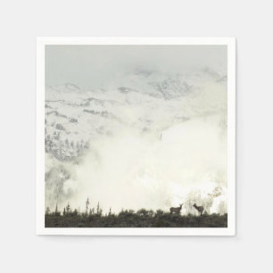 Serviette En Papier Elk at Grand Teton National Park Photographie