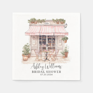 Serviette En Papier Elle A Dit Oui Oui Paris Café Fête des mariées