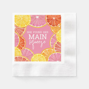 Serviette En Papier Elle a trouvé sa Baby Shower de mariage de la pers
