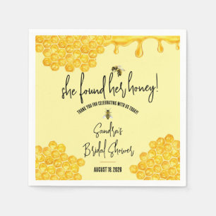 Serviette En Papier Elle a trouvé son miel ! Shower de mariage 