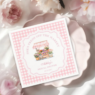 Serviette En Papier Elle est fraîche de la Fête des mariées florale du