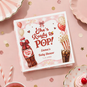 Serviette En Papier Elle est prête à faire éclater la Baby Shower à gi