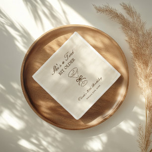 Serviette En Papier Elle est un peu plus âgée Coffee Martini Anniversa