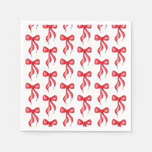 Serviette En Papier Elle noue la Fête des mariées Motif de la boîte ro