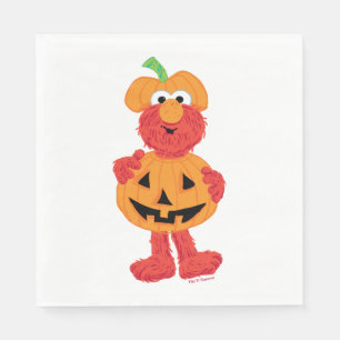 Serviette En Papier Elmo Cute comme Citrouille