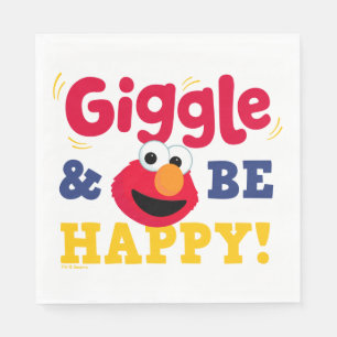 Serviette En Papier Elmo Rire et être Heureux