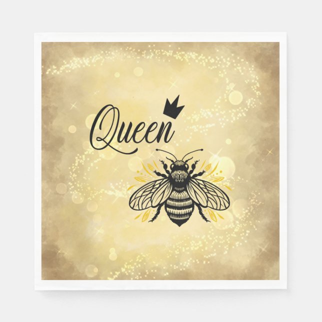 Serviette En Papier Embellissez Votre Célébration : Reine Abeille (Devant)