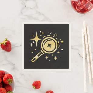 Serviette En Papier emblème AI Étincelles, phare de l'ère numérique